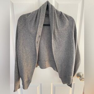 Vince Gray Cashmere Shawl Sweater Size Small